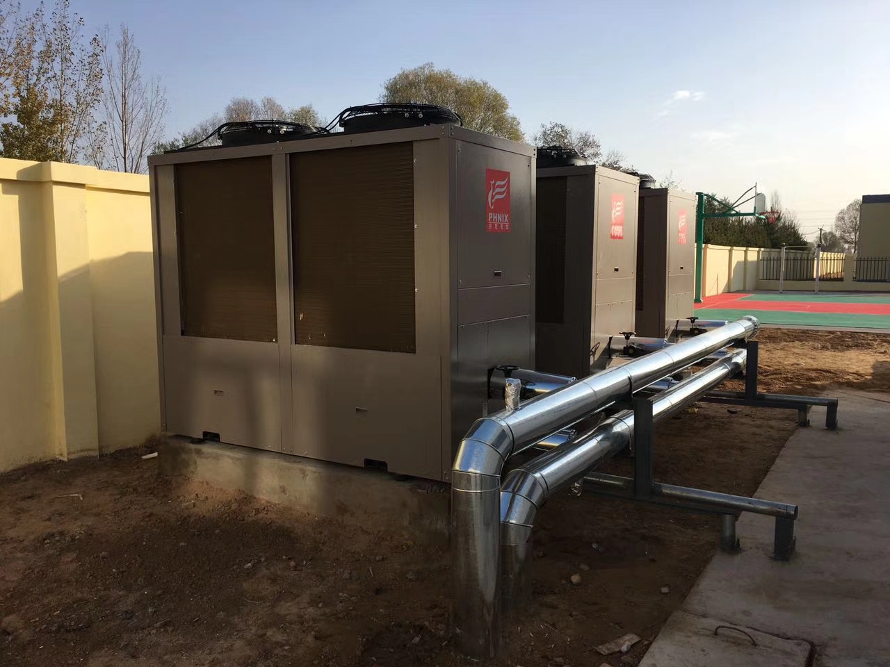 安空气能采暖热水最新施工动态：榆林市靖边杨